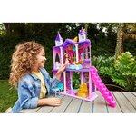 Enchantimals - château royal enchantimals 66 cm avec poupée renard  figurine  et 19 éléments de jeu - maison mini-poupée - des 4 ans