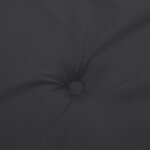 vidaXL Coussins de chaise de jardin à dossier bas lot de 2 noir
