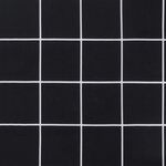 vidaXL Coussins de banc de jardin lot de 2 carreaux noir 200x50x7 cm