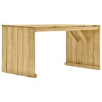 vidaXL Ensemble à manger de jardin 7 Pièces avec coussins pin imprégné