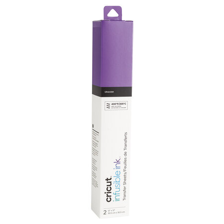 Cricut : Feuilles Transfert Infusible Ink 30 5 cm Violet 2 pièces