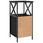 vidaXL Table de chevet noir 34x35 5x70 cm bois d’ingénierie
