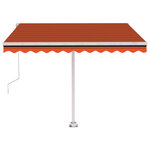 vidaXL Auvent automatique sur pied 350x250 cm Orange/marron