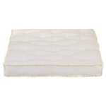 vidaXL Coussin de canapé palette Beige 120x80x10 cm