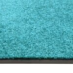 vidaXL Paillasson lavable Cyan 60x90 cm
