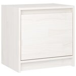 vidaXL Tables de chevet 2 Pièces Blanc 40x30 5x40 cm Bois de pin massif