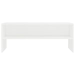 vidaXL Meuble TV Blanc 100 x 40 x 40 cm Aggloméré