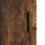 vidaXL Buffet chêne fumé 90x34x80 cm bois d'ingénierie