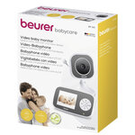 Beurer by 110 babyphone vidéo avec fonction de vision de nuit infrarouge  portée 300 m et alarme de température