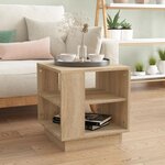 vidaXL Table basse Chêne sonoma 40x40x43 cm Bois d'ingénierie