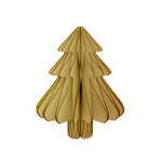 Boule En Papier - Sapin Doré - Paillettes Dorés - Décoration Noël - 8x14 Cm - Draeger paris