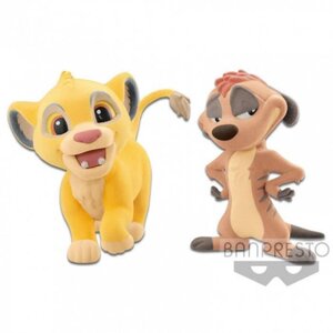 Figurine Banpresto - Figurine de Collection Fluffy Puffy Symba & Timon - 7cm