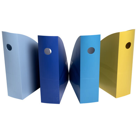 Set De 4 Porte-revues Mag-cube Bee Blue - Couleurs Assorties - Exacompta