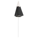 vidaXL Parasol d'extérieur avec mât en acier Anthracite 180 cm