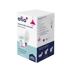 Ampoule connectée WIFI LED flamme E14 5.5W - Otio