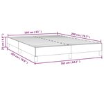 vidaXL Cadre de lit Gris clair 160x200 cm Tissu