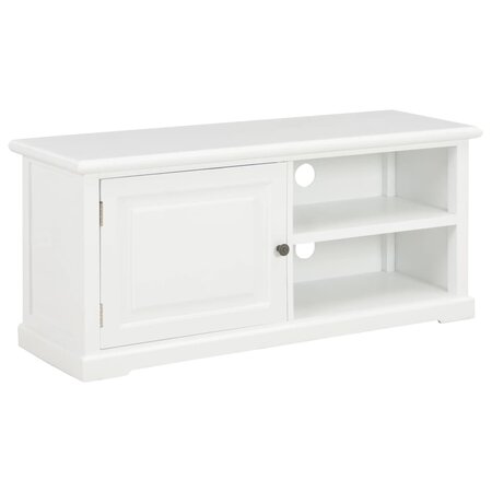 vidaXL Meuble TV Blanc 90 x 30 x 40 cm Bois