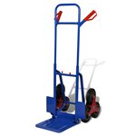 vidaXL Diable pliable avec 6 roulettes Bleu