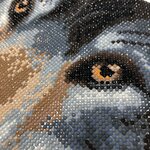 Tableau Broderie Diamant Crystal Art 30x30cm Loup