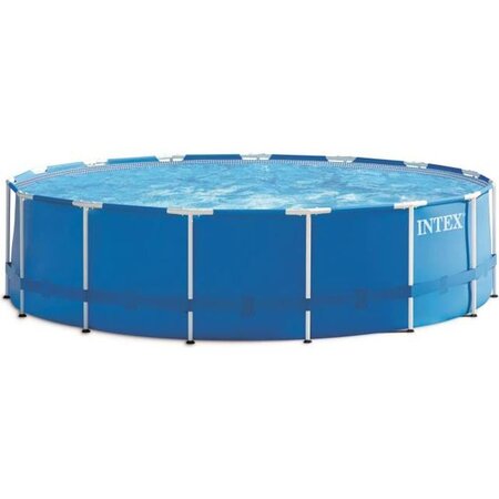 Kit piscine tubulaire INTEX Frame - Ronde - Métal - 457,2 x 121,92 cm