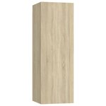 vidaXL Ensemble de meuble TV 4 Pièces Chêne sonoma Aggloméré