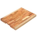 vidaXL Planche à découper 50x35x4 cm Bois d'acacia massif