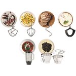 KENWOOD KVC85.124.SI - Robot pâtissier Titanium Chef Baker - 2 bols en inox 3,5L et 5L - Balance intégrée 6kg - Blender 1,8L - 1200W