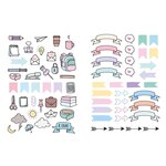 2 planches de décalcomanies pour planner - Bureau & bannières