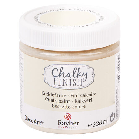 Peinture craie Chalky Pour Matériau poreux 236 ml Blanc albâtre