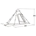 Easy Camp Tente Bolide 400 4 places Rouge