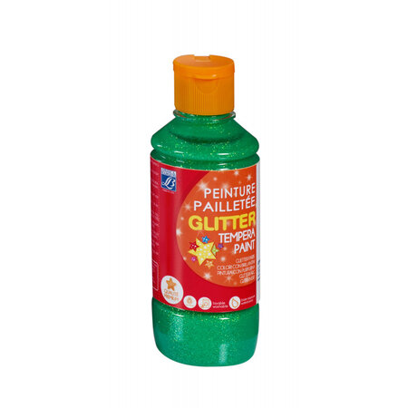 Flacon de peinture gouache pailletée - 250 ml - vert d'eau - lefranc bourgeois