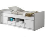 BONNY Lit capitaine 90x200  Blanc sans sommier