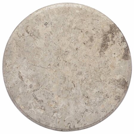 vidaXL Dessus de table Gris Ø50x2 5 cm Marbre