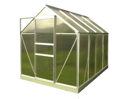 Serre jardin polycarbonate "Diamant 86" + Base - 4 75m²