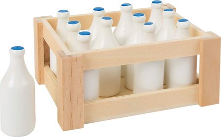 Caisse En Bois Style Rétro Pour Livrer Le Lait