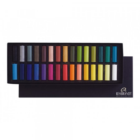 Boîte de 30 demi-pastels tendres extra fins rembrandt