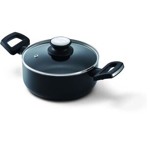 KITCHEN FUN BY BEKA 13851244 Salsa Faitout + couvercle 24 cm - Tous feux + induction - Noir