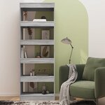 vidaXL Bibliothèque/Séparateur de pièce Sonoma gris 60x30x166 cm