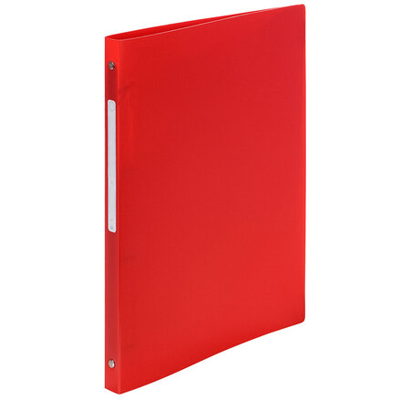 Classeur polypro souple 4 anneaux 15 mm dos 20 mm a4 rouge exacompta