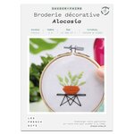 Coffret DIY - Broderie décorative - Plante Alocasia