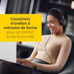 Jabra evolve2 65 casque pc sans fil - casque audio anti-bruit certifié microsoft teams avec batterie longue durée - adaptateur b
