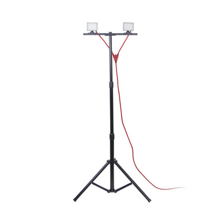 Projecteur de chantier led sur pied  filaire  x2 projecteurs 20 w  2800 lumens