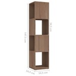 vidaXL Armoire rotative Chêne Sonoma 34 5x34 5x75 5 cm Aggloméré