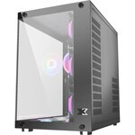 XIGMATEK BOITIER PC Aquarius Plus - Moyen Tour - RGB - Noir - Verre trempé - Format ATX (EN43354)