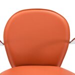 vidaXL Tabourets de bar avec accoudoir lot de 2 orange similicuir