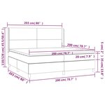 vidaXL Lit à sommier tapissier avec matelas Rose 200x200 cm Velours