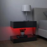 vidaXL Tables de chevet 2 Pièces Gris 60x35 cm Aggloméré