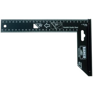 Bahco équerre de charpentier 250 mm noir 9045-b-250
