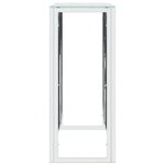 vidaXL Table console 110x30x70 cm acier inoxydable et verre