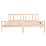 vidaXL Cadre de lit bois massif 200x200 cm